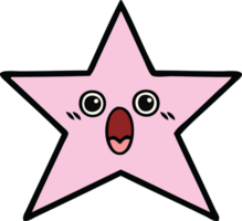 fofa desenho animado do uma Estrela peixe png