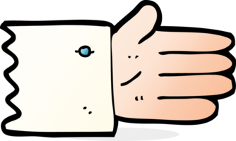 tecknad serie öppen hand symbol png