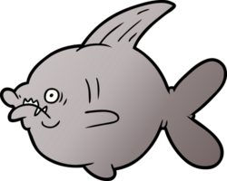 Cartoon hässlicher Fisch png