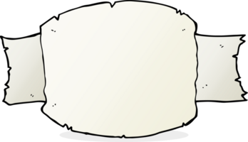 Cartoon-Scroll-Banner png