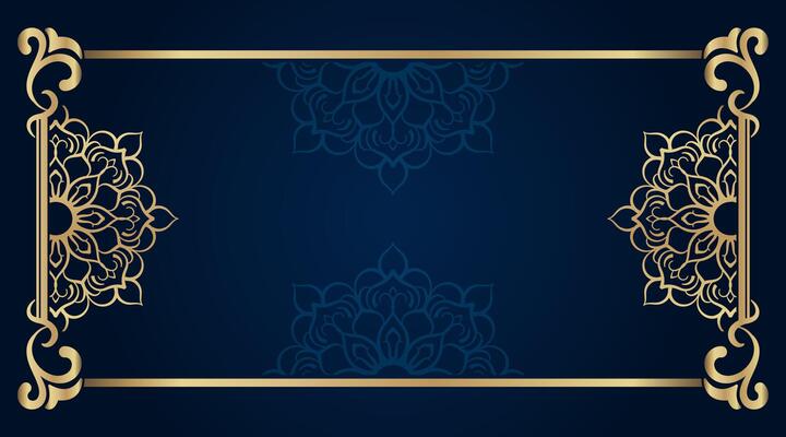 floral ornament frame  and mandala