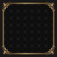 floral pattern, with vintage frame vector