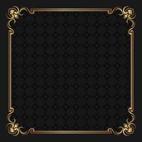 floral pattern, with vintage frame vector
