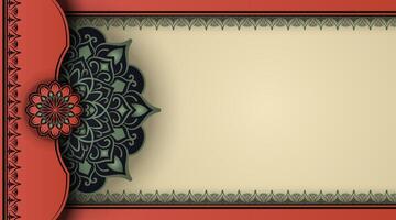 Vintage background, with mandala ornaments vector