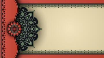 Vintage background, with mandala ornaments vector