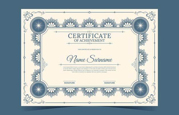 Old Classic Vintage Certificate Template