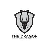 Dragon vector icon illustration