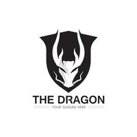 Dragon vector icon illustration