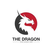 Dragon vector icon illustration