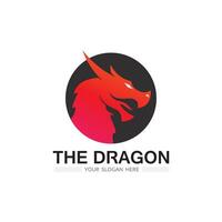 Dragon vector icon illustration