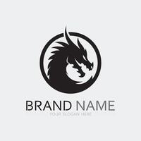 Dragon vector icon illustration