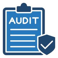 Security Audit icon line vector illustration