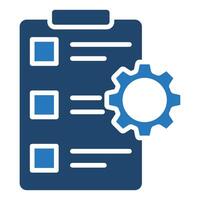 Automated Tasks icon line vector illustration
