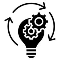 Idea Generation icon line vector illustration