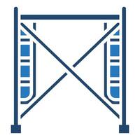 Scaffolding icon line vector illustration