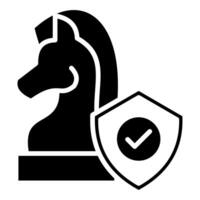 Security Strategy icon line vector illustration