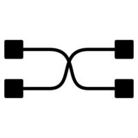 Data Mapping icon line vector illustration