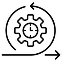 Agile Methodology icon line vector illustration