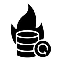 Disaster Recovery icon line vector illustration