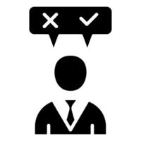 Decision-Making icon line vector illustration