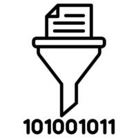 Hash Function icon line vector illustration