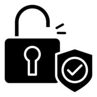 Secure Access icon line vector illustration