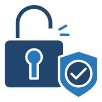 Secure Access icon line vector illustration