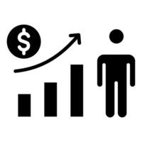 Business Growth icon line vector illustration