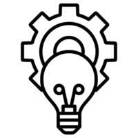 Idea Development icon line vector illustration