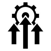 Operational Efficiency icon line vector illustration