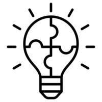 Problem Solving icon line vector illustration