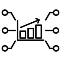 Performance Metrics icon line vector illustration