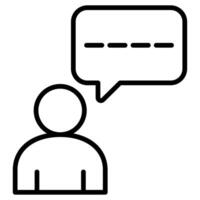 Chat Companion icon line vector illustration