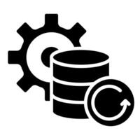 Data Recovery icon line vector illustration