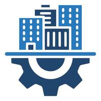 Infrastructure icon line vector illustration