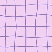 Curvy grid pink seamless pattern vector