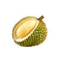 ai gerado durian fruta grampo arte png