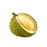 ai gerado durian fruta grampo arte png
