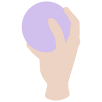 Hand, die Kugel hält png