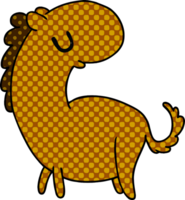 cartoon illustration kawaii of a cute horse png