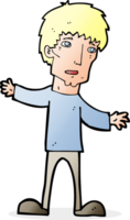 cartoon worried man png