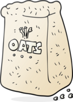 hand drawn cartoon oats png