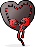 stitched heart cartoon png