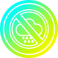 no bad weather circular icon with cool gradient finish png