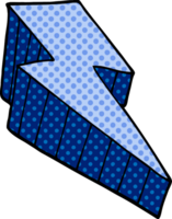 cartoon doodle decorative lightning bolt png