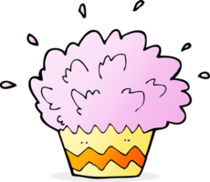 cupcake explodindo dos desenhos animados png