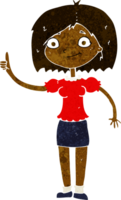 cartoon vrouw met idee png