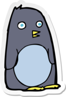 sticker of a cartoon penguin png