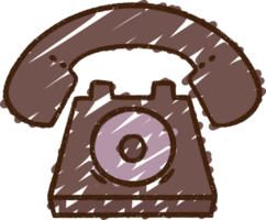 Telephone Chalk Drawing png