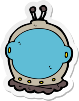 sticker of a cartoon astronaut helmet png